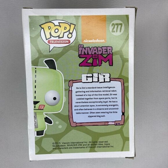 NWB Funko Pop Invader Zim Gir With Cupcake 277 Vinyl Expert - Picture 11 of 12